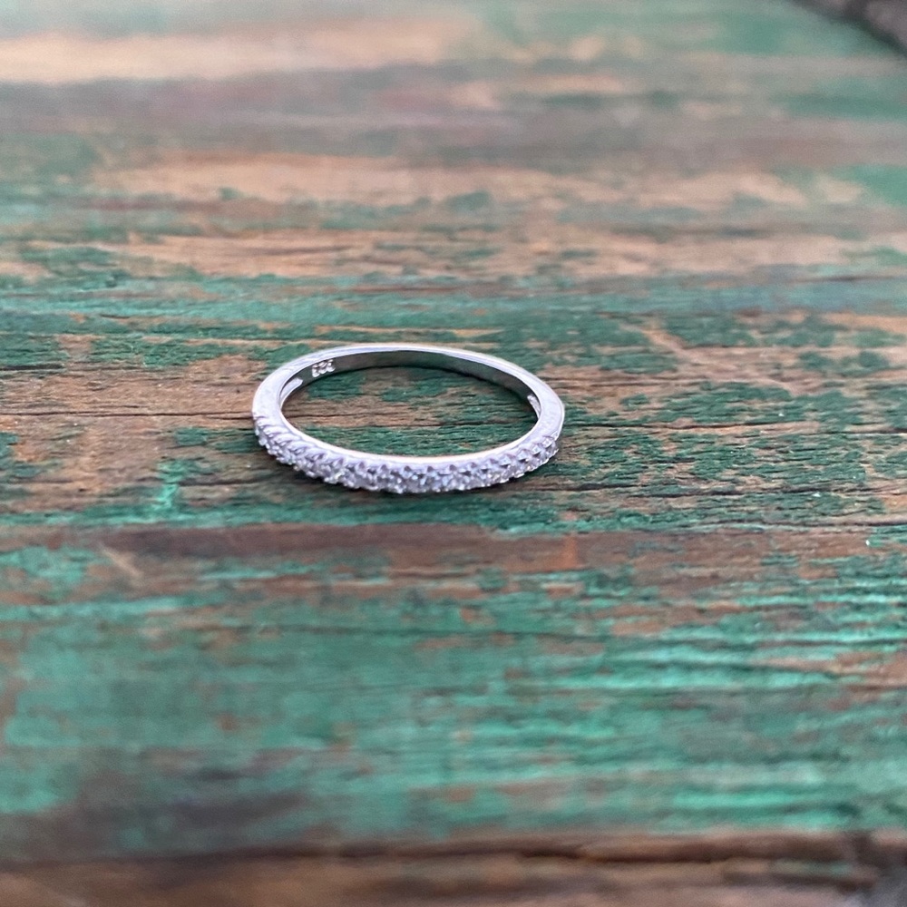 925 Sterling Silver Simple Ring - image 3